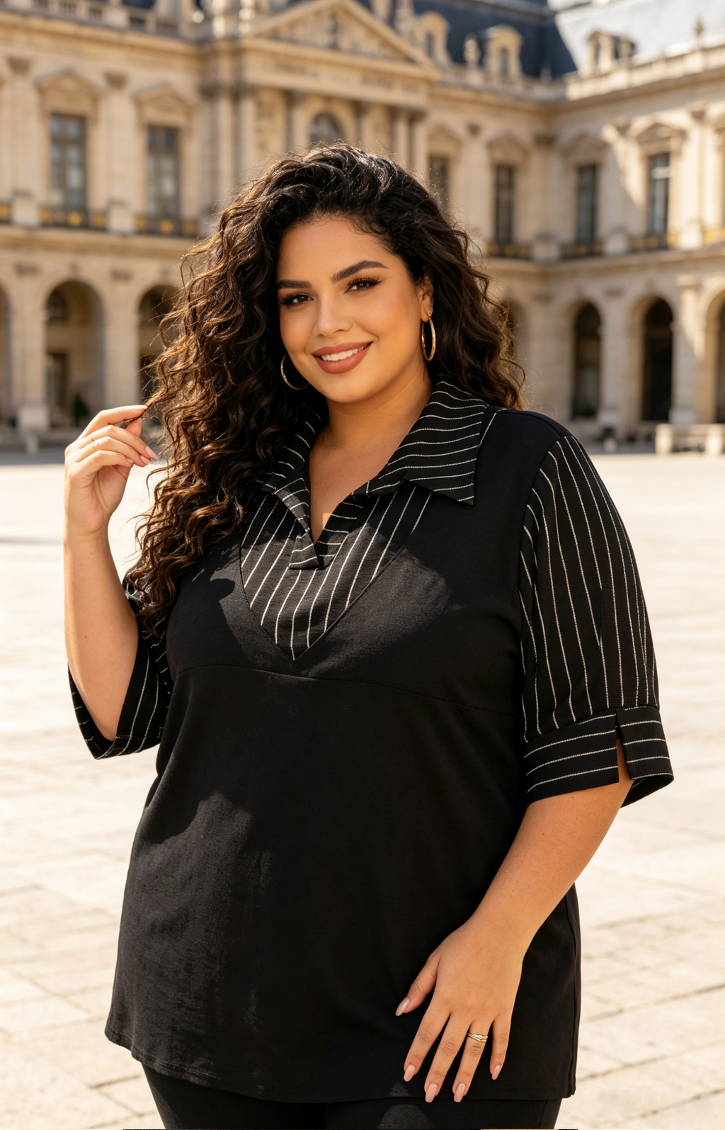 Blouse Grande Taille 46-60 | Coupe Amincissante & Confort Premium
Style chic et moderne spécialement conçu pour silhouettes généreuses (tailles 46 à 60)