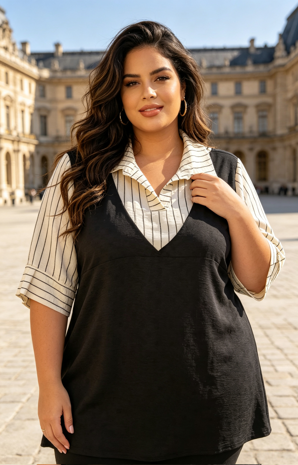 Blouse Grande Taille 46-60 | Coupe Amincissante & Confort Premium
Style chic et moderne spécialement conçu pour silhouettes généreuses (tailles 46 à 60)