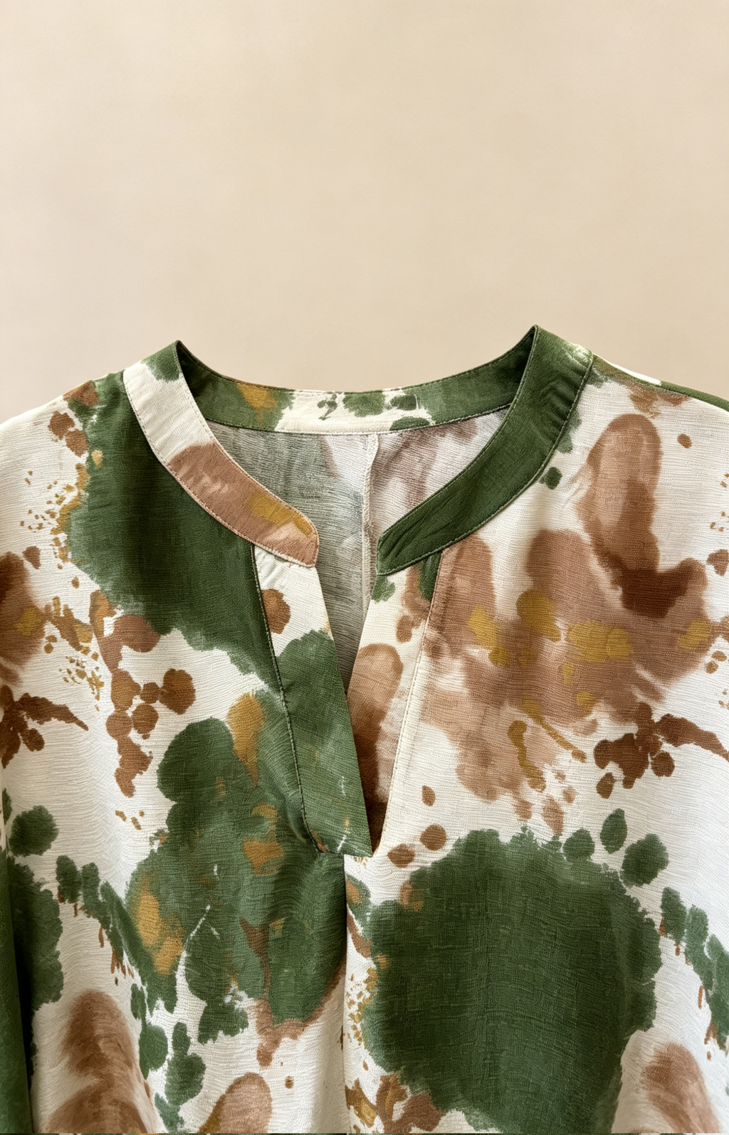 Blouse Grande Taille Femme 46-60 | Haut Imprimé Tie-Dye, Manches Courtes, Plusieurs Couleurs Disponibles H 637