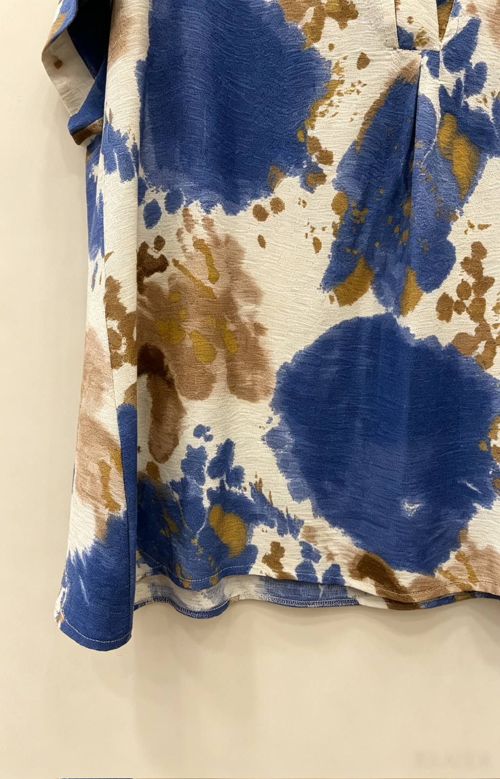 Blouse Grande Taille Femme 46-60 | Haut Imprimé Tie-Dye, Manches Courtes, Plusieurs Couleurs Disponibles H 637