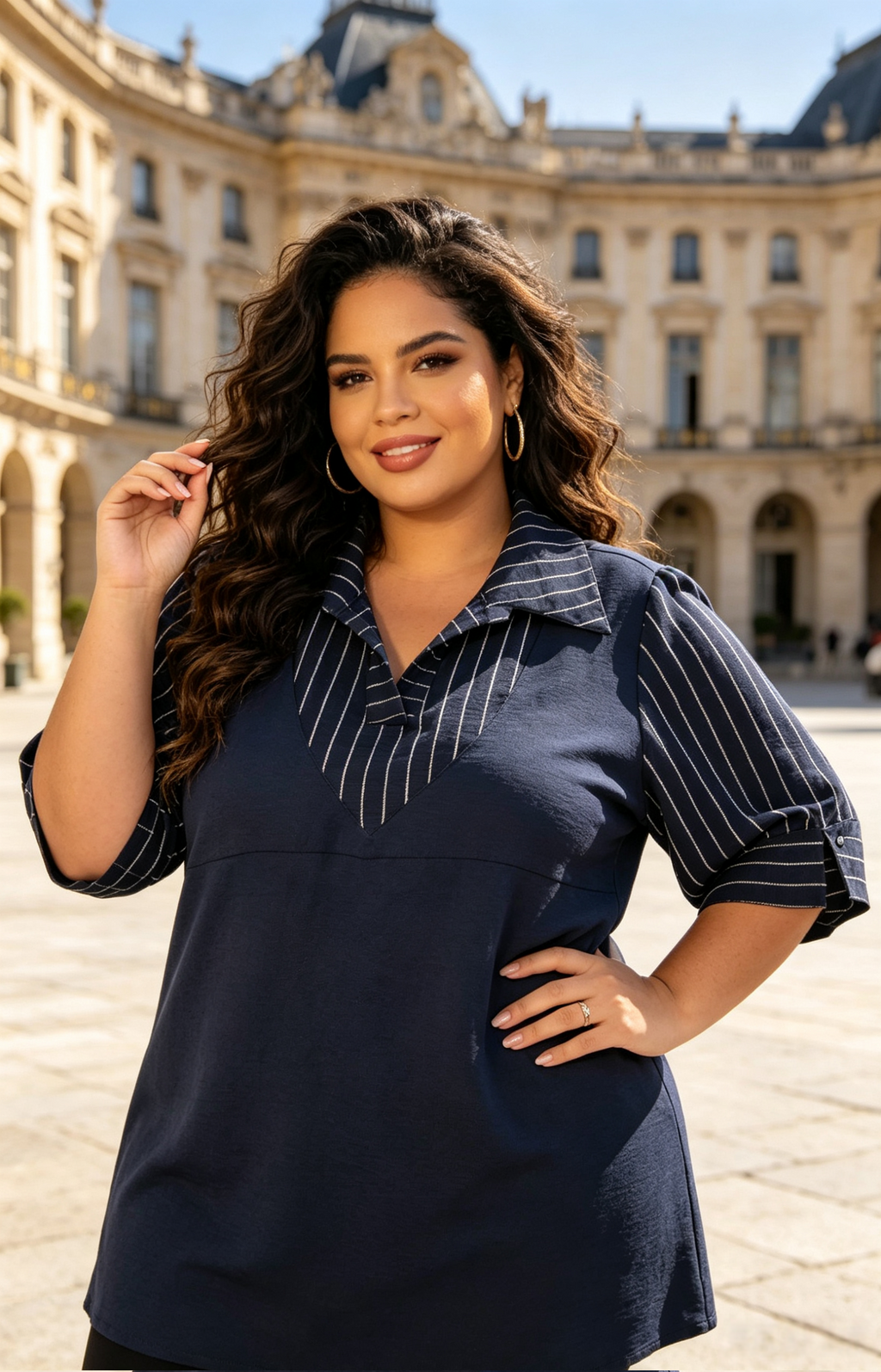 Blouse Grande Taille 46-60 | Coupe Amincissante & Confort Premium
Style chic et moderne spécialement conçu pour silhouettes généreuses (tailles 46 à 60)