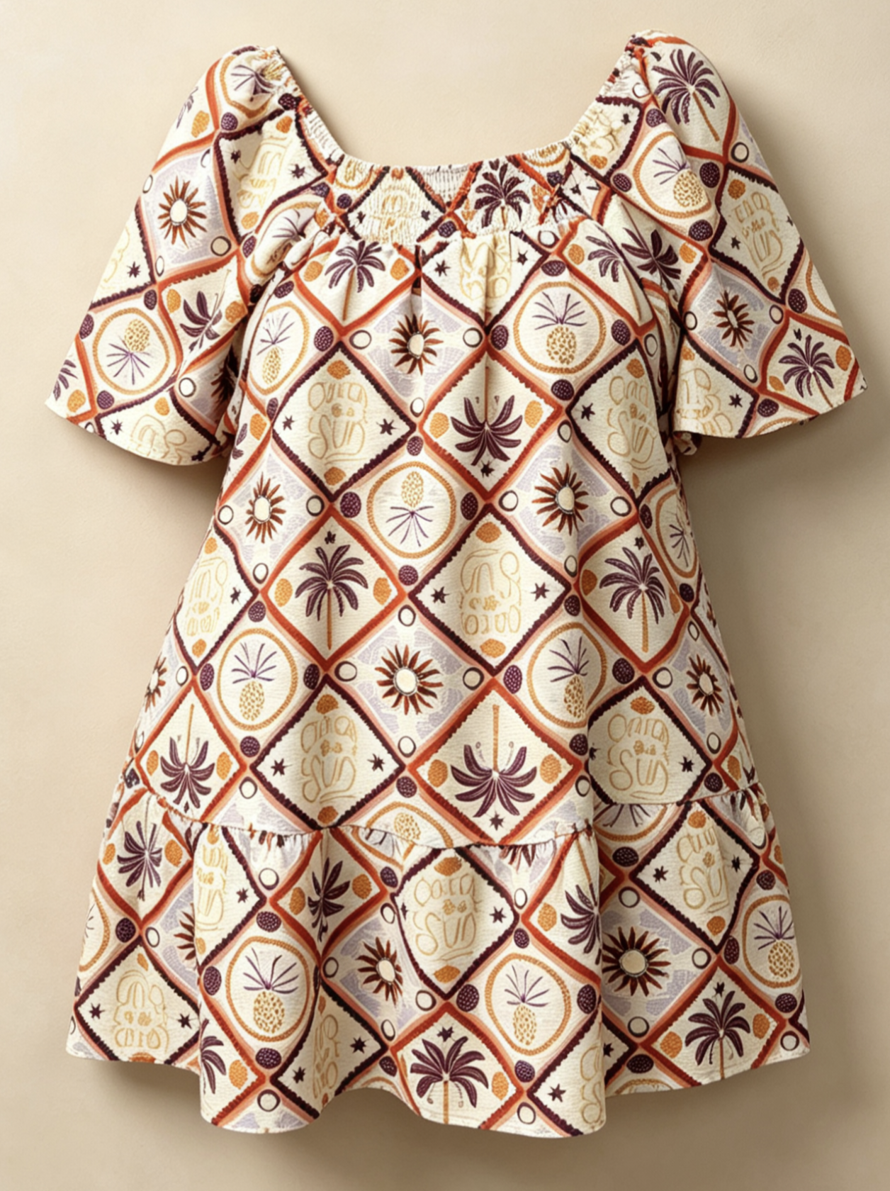 Blouse Grande Taille 46-60 Imprimé Tropical "Catch The Sun" - Style Élégant, Manches Courtes, Multicolore Disponible, Confort & Mode Pour Femmes Rondes, Parfaite Pour L'Été R 2624