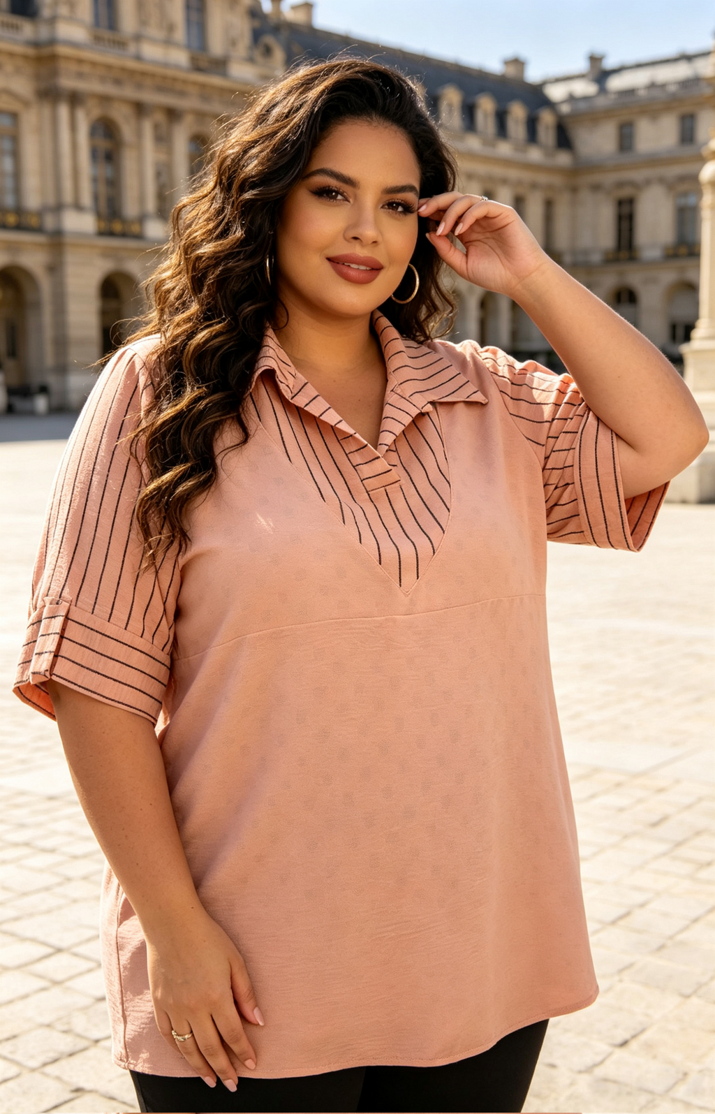 Blouse Grande Taille 46-60 | Coupe Amincissante & Confort Premium
Style chic et moderne spécialement conçu pour silhouettes généreuses (tailles 46 à 60)