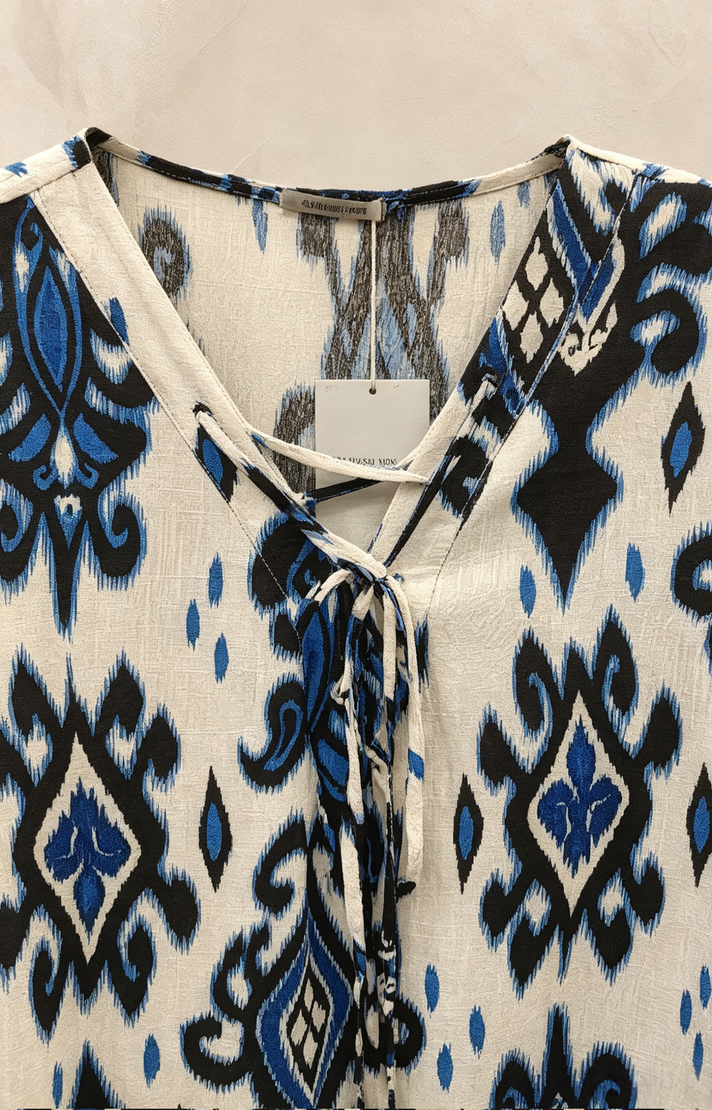 Blouse Grande Taille 46-60 | Motif Ikat Évasée | Minceur | Plusieurs Couleurs H 28
